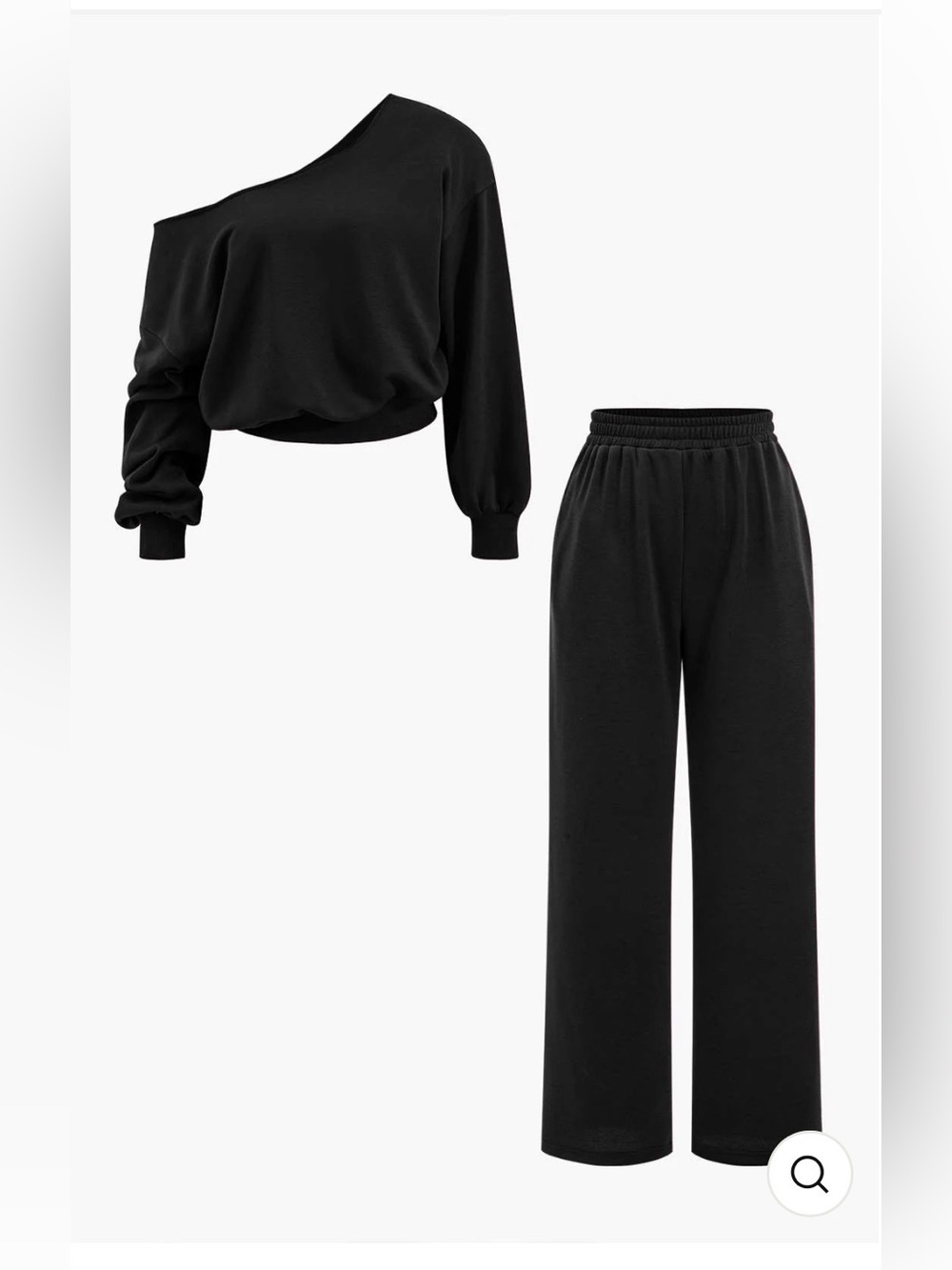 Asymmetric Top And Pants Set